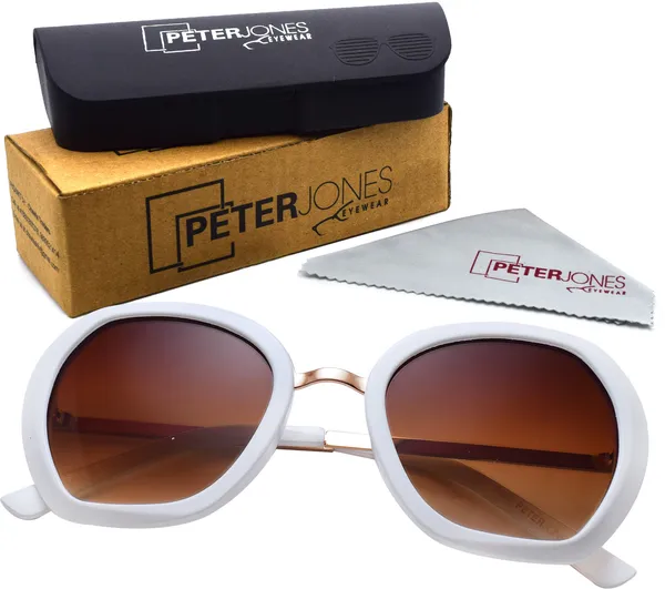 White_Over-Sized_Sunglasses_-_For_Women