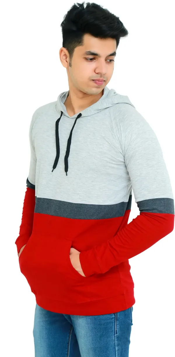 Multicolor_Cotton_Blend_Solid_T-Shirt_For_Men