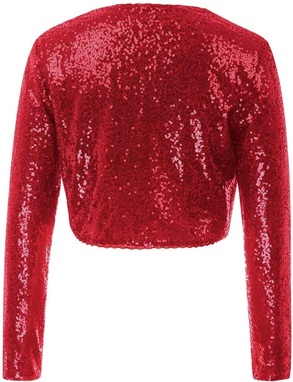 Red_Polyester_Sequined_Long_Sleeve_Shrug_For_Girls