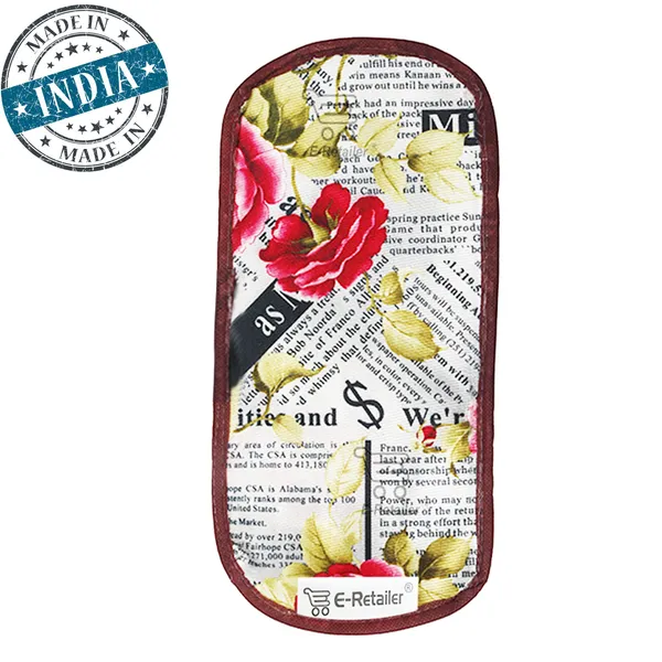 3-Layered_Refrigerator/Fridge_Handle_Cover_Set_of_2_Pcs._With_Velcro_Closure_(Material-Polyester,_Color-Red,_Size-12_x6_Inches)