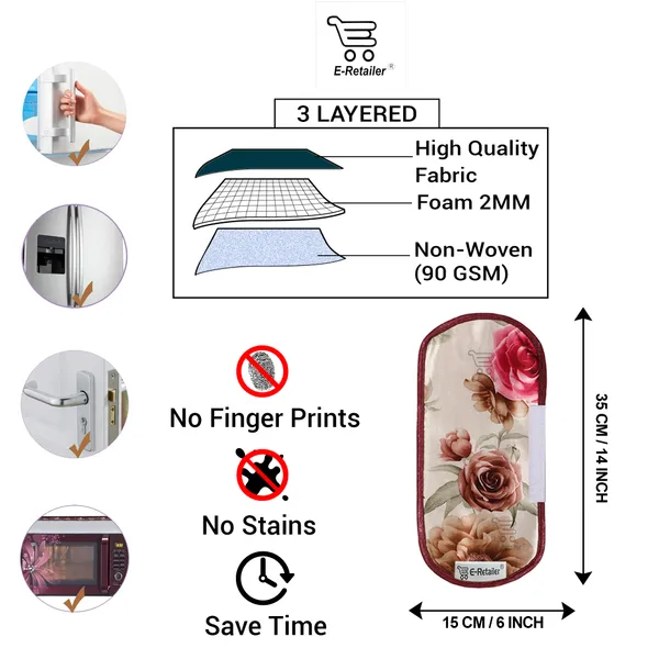 3-Layered_Refrigerator/Fridge_Handle_Cover_Set_of_2_Pcs._With_Velcro_Closure_(Material-Polyester,_Color-Pink,_Size-12_x6_Inches)