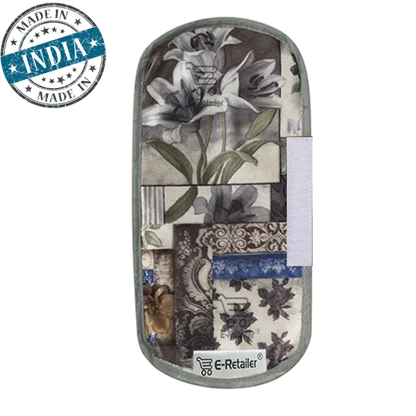 3-Layered_Refrigerator/Fridge_Handle_Cover_Set_of_2_Pcs._With_Velcro_Closure_(Material-Polyester,_Color-Grey,_Size-12_x6_Inches)