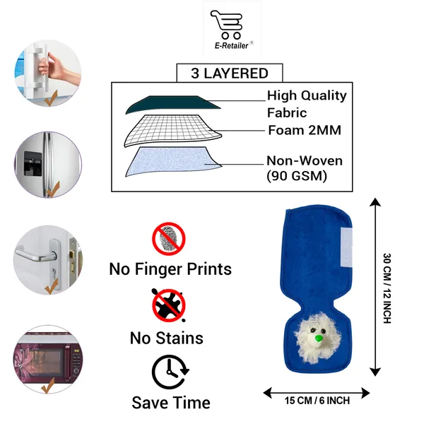 3-Layered_Refrigerator/Fridge_Handle_Cover_Set_of_2_Pcs._With_Velcro_Closure_(Material-Velvet,_Color-Blue,_Size-12_x6_Inches)