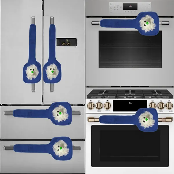 3-Layered_Refrigerator/Fridge_Handle_Cover_Set_of_2_Pcs._With_Velcro_Closure_(Material-Velvet,_Color-Blue,_Size-12_x6_Inches)