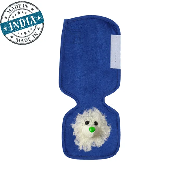 3-Layered_Refrigerator/Fridge_Handle_Cover_Set_of_2_Pcs._With_Velcro_Closure_(Material-Velvet,_Color-Blue,_Size-12_x6_Inches)