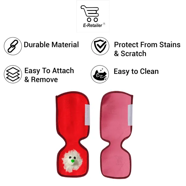 3-Layered_Refrigerator/Fridge_Handle_Cover_Set_of_2_Pcs._With_Velcro_Closure_(Material-Velvet,_Color-Red,_Size-12_x6_Inches)