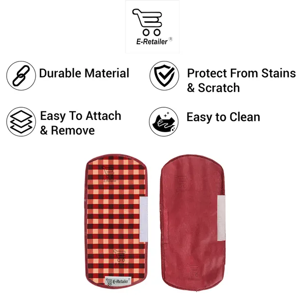 3-Layered_Refrigerator/Fridge_Handle_Cover_Set_of_2_Pcs._With_Velcro_Closure_(Material-Cotridge,_Color-Red,_Size-12_x6_Inches)