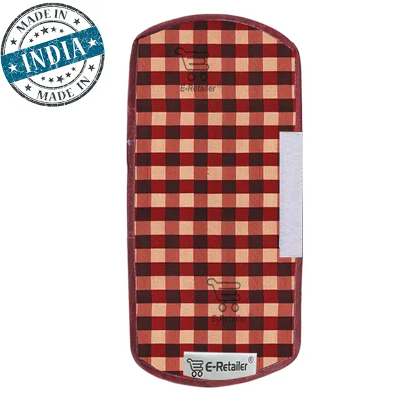 3-Layered_Refrigerator/Fridge_Handle_Cover_Set_of_2_Pcs._With_Velcro_Closure_(Material-Cotridge,_Color-Red,_Size-12_x6_Inches)