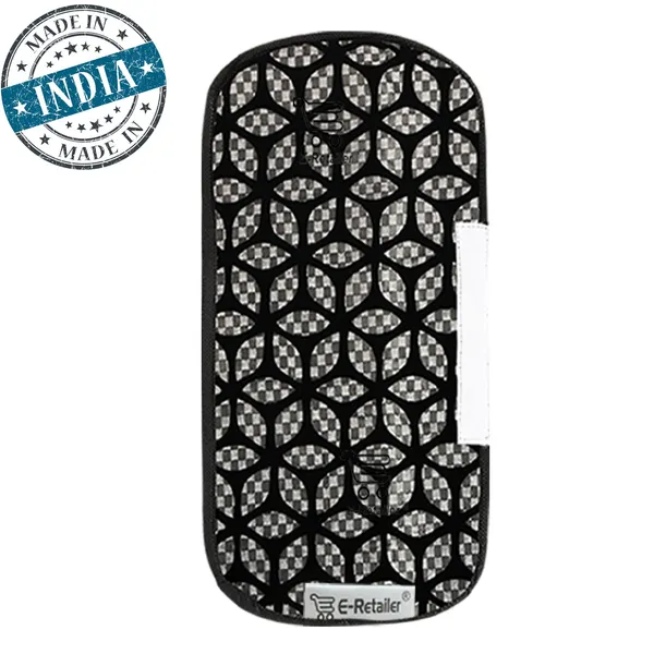 3-Layered_Refrigerator/Fridge_Handle_Cover_Set_of_2_Pcs._With_Velcro_Closure_(Material-Velvet,_Color-Black,_Size-12_x6_Inches)