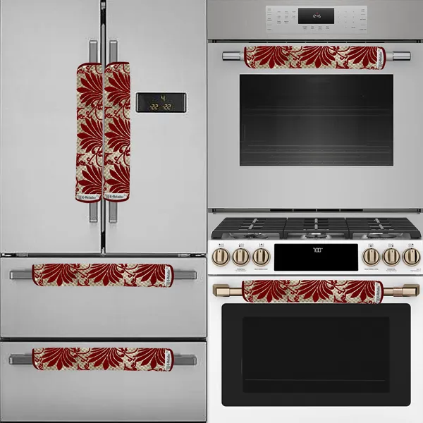 3-Layered_Refrigerator/Fridge_Handle_Cover_Set_of_2_Pcs._With_Velcro_Closure_(Material-Polyster,_Color-Purple,_Size-12x6_Inches)