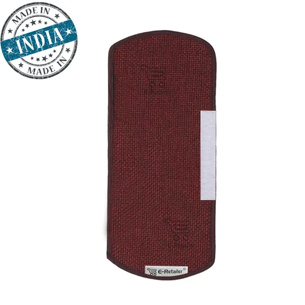 3-Layered_Refrigerator/Fridge_Handle_Cover_Set_of_2_Pcs._With_Velcro_Closure_(Material-Jute,_Color-Red,_Size-14x6_Inches)