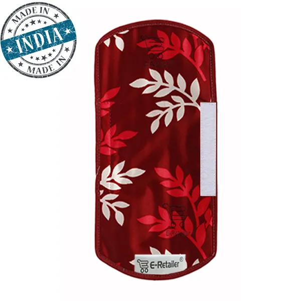 3-Layered_Refrigerator/Fridge_Handle_Cover_Set_of_2_Pcs._With_Velcro_Closure_(Material-Polyester,_Color-Maroon,_Size-12_x6_Inches)