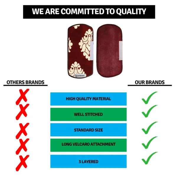 3-Layered_Refrigerator/Fridge_Handle_Cover_Set_of_2_Pcs._With_Velcro_Closure_(Material-Polyester,_Color-Maroon,_Size-12_x6_Inches)