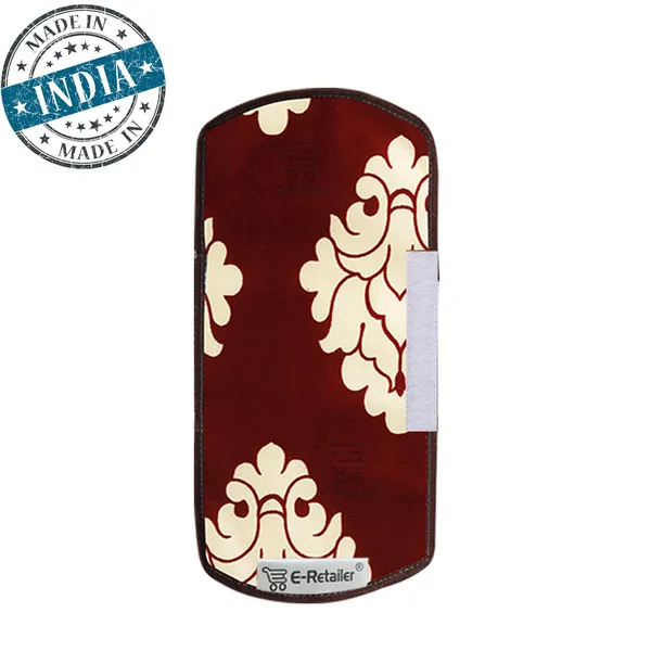 3-Layered_Refrigerator/Fridge_Handle_Cover_Set_of_2_Pcs._With_Velcro_Closure_(Material-Polyester,_Color-Maroon,_Size-12_x6_Inches)