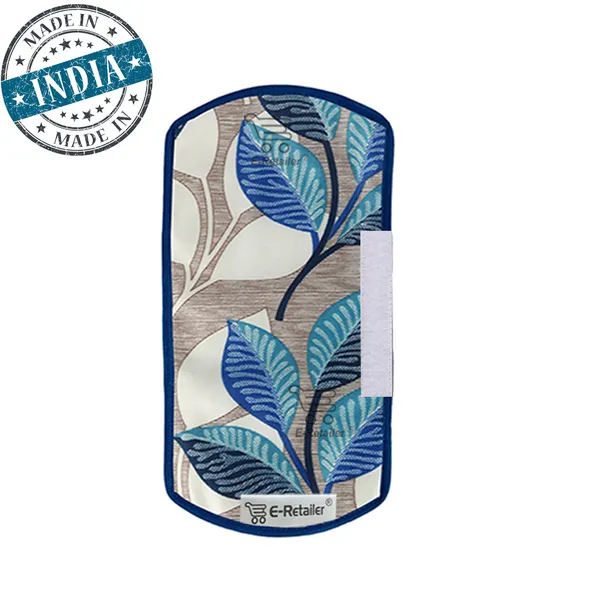 3-Layered_Refrigerator/Fridge_Handle_Cover_Set_of_2_Pcs._With_Velcro_Closure_(Material-Polyester,_Color-Blue,_Size-12_x6_Inches)