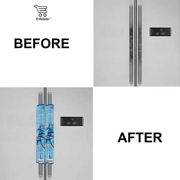 3-Layered_Refrigerator/Fridge_Handle_Cover_Set_of_2_Pcs._With_Velcro_Closure_(Material-Polyester,_Color-Blue,_Size-12_x6_Inches)