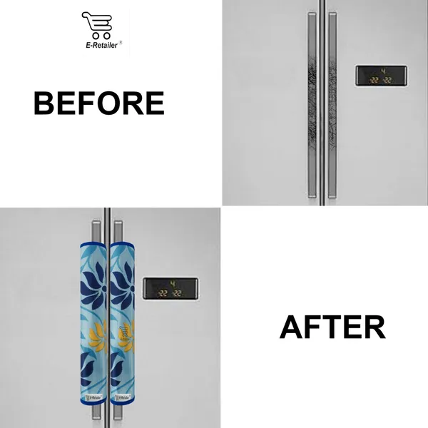 3-Layered_Refrigerator/Fridge_Handle_Cover_Set_of_2_Pcs._With_Velcro_Closure_(Material-Polyester,_Color-Blue,_Size-12_x6_Inches)