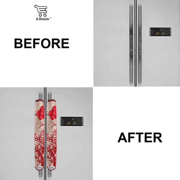 3-Layered_Refrigerator/Fridge_Handle_Cover_Set_of_2_Pcs._With_Velcro_Closure_(Material-Polyester,_Color-Red,_Size-12_x6_Inches)
