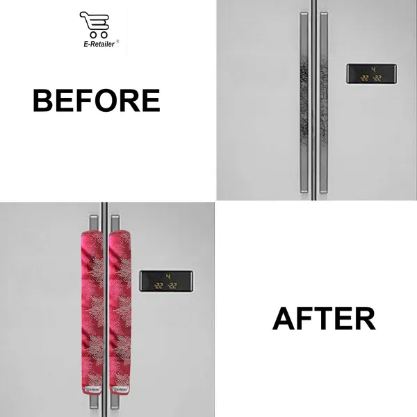 3-Layered_Refrigerator/Fridge_Handle_Cover_Set_of_2_Pcs._With_Velcro_Closure_(Material-Polyester,_Color-Pink,_Size-12_x6_Inches)