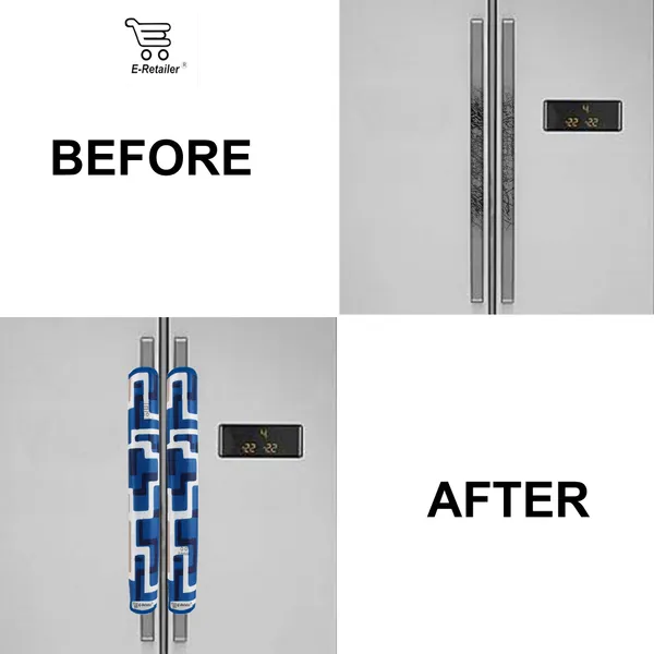 3-Layered_Refrigerator/Fridge_Handle_Cover_Set_of_2_Pcs._With_Velcro_Closure_(Material-Polyester,_Color-Blue,_Size-12_x6_Inches)