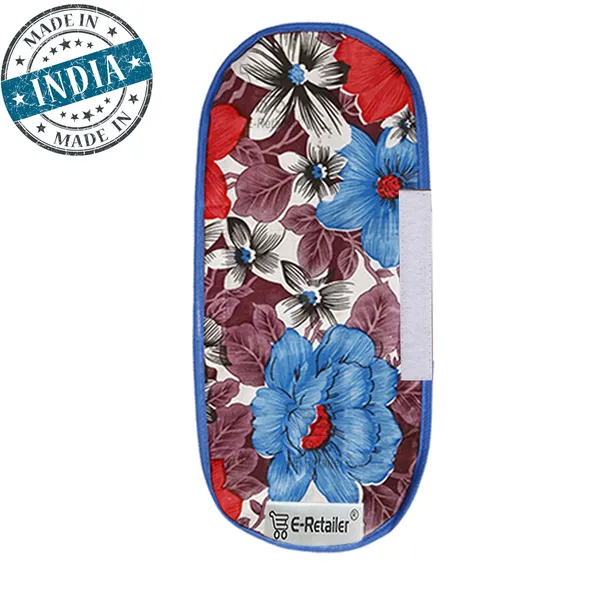 3-Layered_Refrigerator/Fridge_Handle_Cover_Set_of_2_Pcs.__With_Velcro_Closure_(Material-PVC,_Color-Blue,_Size-12_x6_Inches)