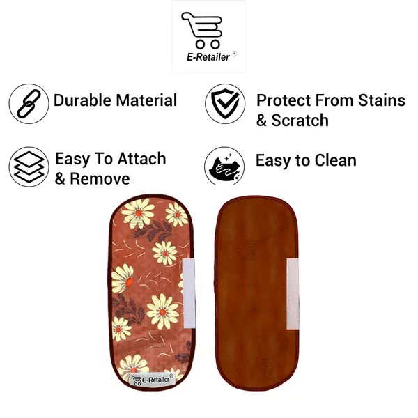3-Layered_Refrigerator/Fridge_Handle_Cover_Set_of_2_Pcs.__With_Velcro_Closure_(Material-PVC,_Color-Brown,_Size-12_x6_Inches)