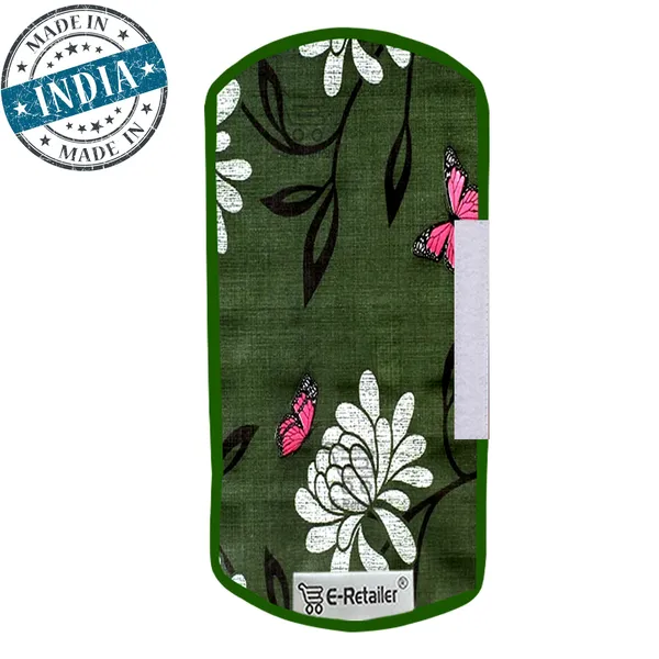 3-Layered_Refrigerator/Fridge_Handle_Cover_Set_of_2_Pcs.__With_Velcro_Closure_(Material-PVC,_Color-Green,_Size-12_x6_Inches)