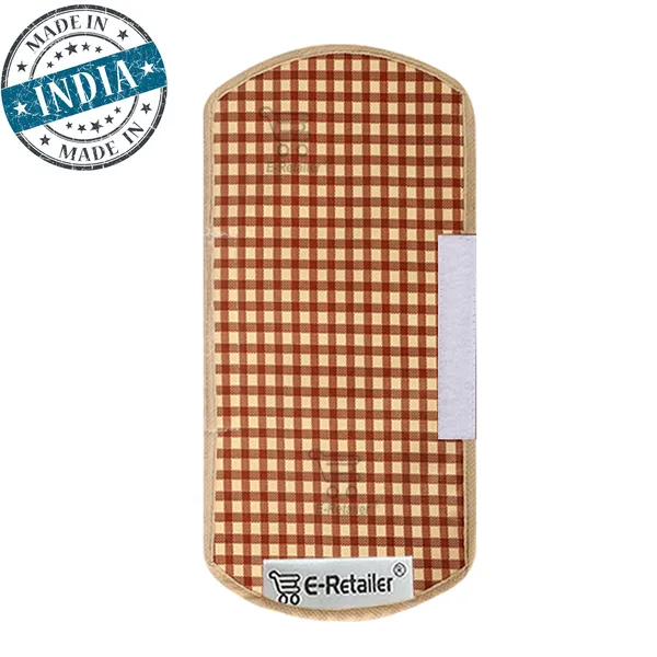 3-Layered_Refrigerator/Fridge_Handle_Cover_Set_of_2_Pcs.__With_Velcro_Closure_(Material-PVC,_Color-Brown,_Size-12_x6_Inches)