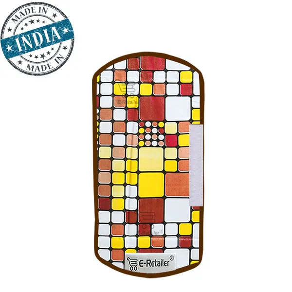 3-Layered_Refrigerator/Fridge_Handle_Cover_Set_of_2_Pcs.__With_Velcro_Closure_(Material-PVC,_Color-Brown,_Size-12_x6_Inches)