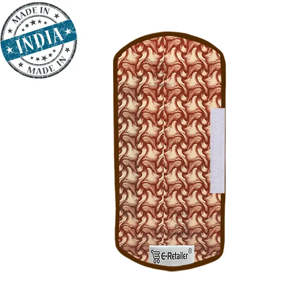 3-Layered_Refrigerator/Fridge_Handle_Cover_Set_of_2_Pcs.__With_Velcro_Closure_(Material-PVC,_Color-Brown,_Size-12_x6_Inches)