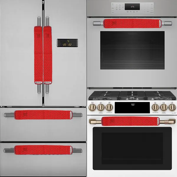 3-Layered_Refrigerator/Fridge_Handle_Cover_Set_of_2_Pcs._With_Velcro_Closure_(Material-Polyester,_Color-Red,_Size-12_x6_Inches)