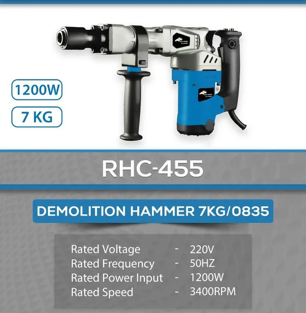 7_Kg_Demolition_/_Breaker_Redhorse_Heavy_Duty_Hammer_Drill_(26_Mm_Chuck_Size,_1200_W)