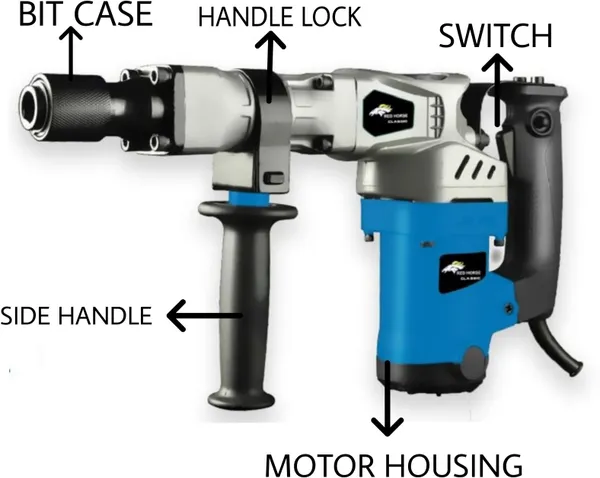 7_Kg_Demolition_/_Breaker_Redhorse_Heavy_Duty_Hammer_Drill_(26_Mm_Chuck_Size,_1200_W)