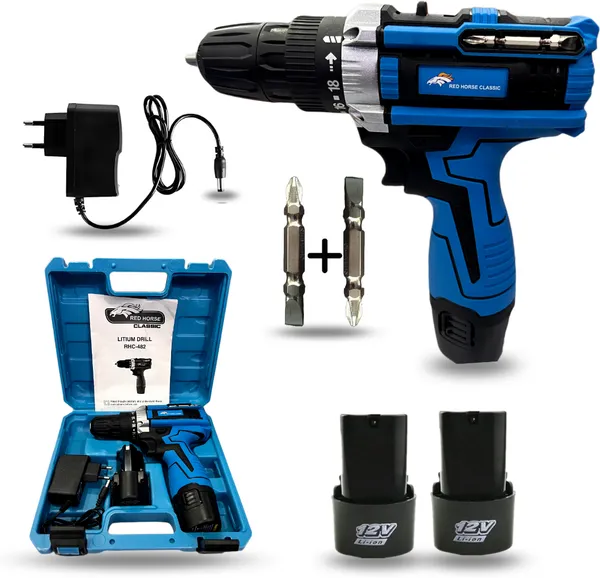 12_V_Cordless/Screwdriver_Machine_With_Premium_Heavy_Duty_Cordless_Drill_(10_Mm_Chuck_Size)