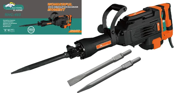 20_Kg_Demolition/Breaker_Machine_Redhorse_Heavy_Duty_3200W_Hammer_Drill_(26_Mm_Chuck_Size,_3200_W)