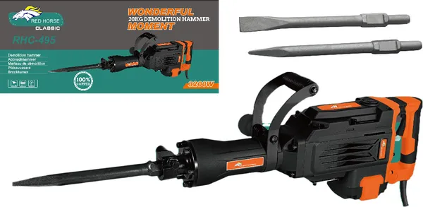 20_Kg_Demolition/Breaker_Machine_Redhorse_Heavy_Duty_3200W_Hammer_Drill_(26_Mm_Chuck_Size,_3200_W)