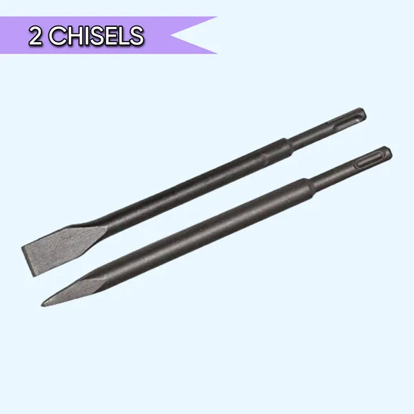11_Kg_Dmolition/Breaker_With_Max_Sds_Demolition_Hammer_With_Two_Chisels_With_High_Quality_Hammer_Drill_(26_Mm_Chuck_Size,_3500_W)