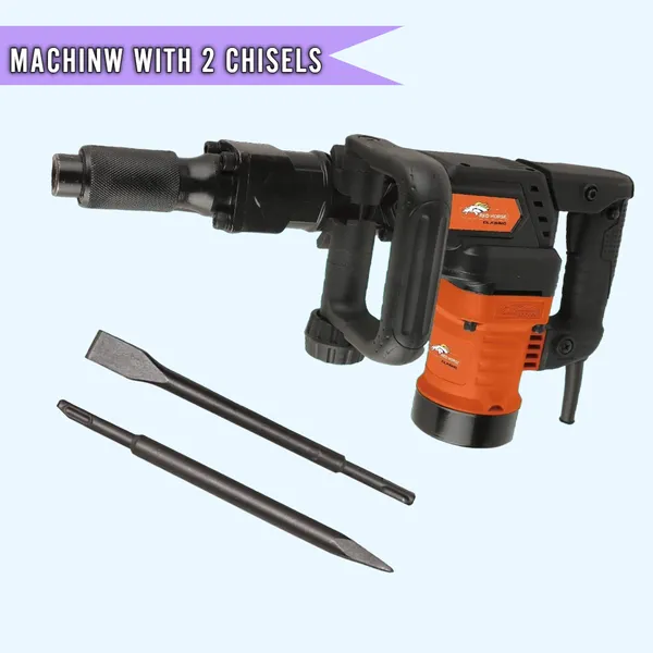 11_Kg_Dmolition/Breaker_With_Max_Sds_Demolition_Hammer_With_Two_Chisels_With_High_Quality_Hammer_Drill_(26_Mm_Chuck_Size,_3500_W)