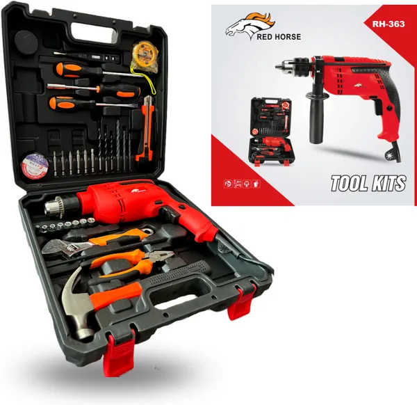 New_13Mm_Re_Impact_Drill_Machine_With_Forward/Reverse_Rotation_And_Tool_Kit(33Pcs)_With_High_Performance_Impact_Driver_(13_Mm_Chuck_Size,_710_W)