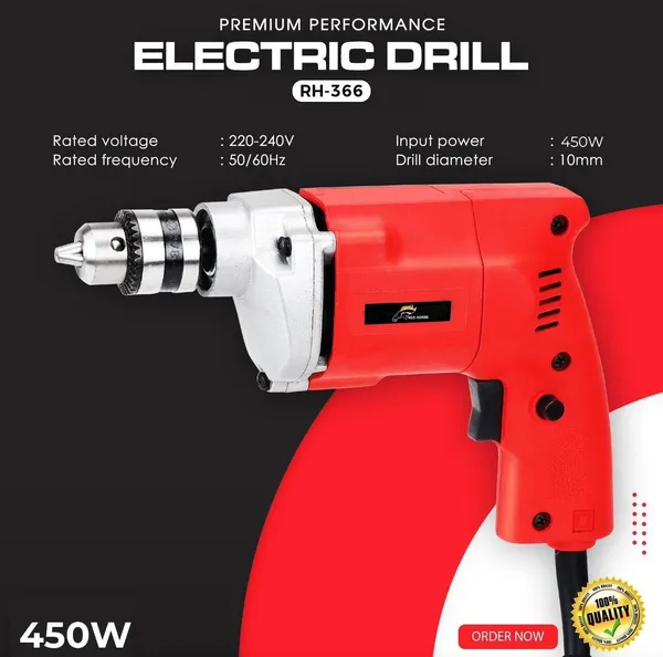 10_Mm_Drill_Machine_366_Heavy_Duty_Impact_Driver_(10_Mm_Chuck_Size,_500_W)