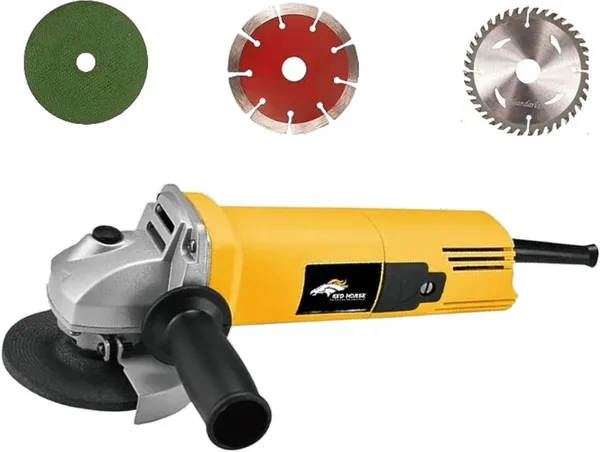 4Inch_Angle_Grinder_With_10Mm_Drill_Machine_With_5Pcs_Drill_Bits_With_3_Blade_Rotary_Hammer_Drill_(10_Mm_Chuck_Size,_650_W)