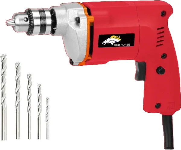 4Inch_Angle_Grinder_With_10Mm_Drill_Machine_With_5Pcs_Drill_Bits_With_3_Blade_Rotary_Hammer_Drill_(10_Mm_Chuck_Size,_650_W)