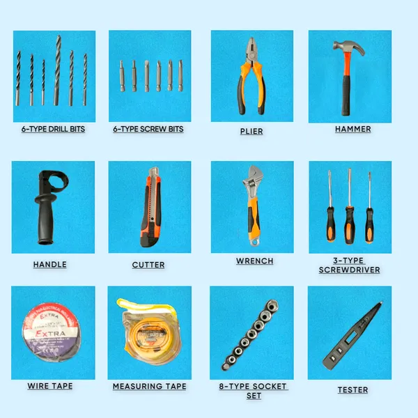 13Mm_Hammer_Drill_Machine_Forward/Reverse_Rotation_With_Tool_Kits_And_A_Portable_Case_Hammer_Drill_(13_Mm_Chuck_Size,_550_W)