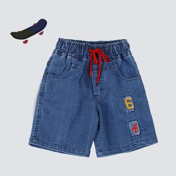 Blue_Short_For_Boys_Casual_Dyed/Washed_Denim-Pack_Of_1