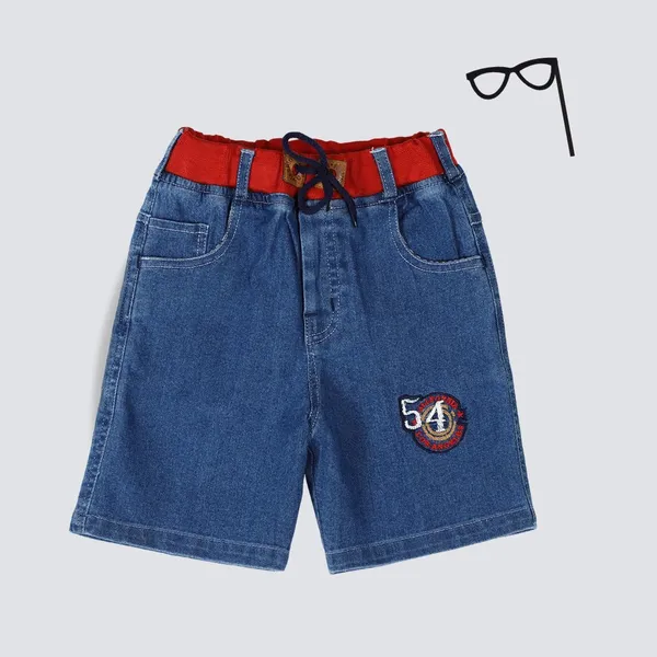 Blue_Short_For_Boys_Casual_Solid_Denim-Pack_Of_1