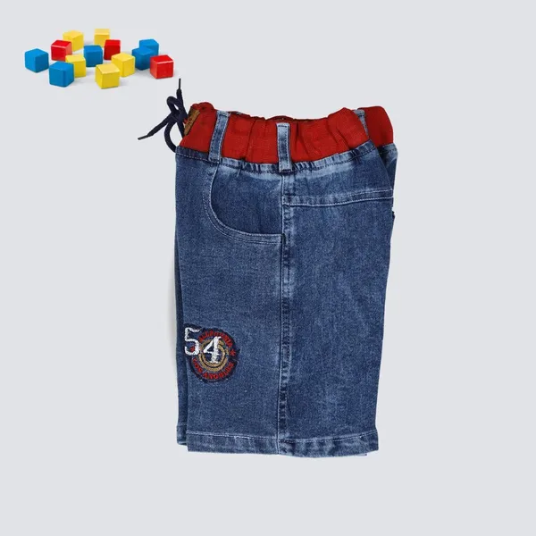 Blue_Short_For_Boys_Casual_Solid_Denim-Pack_Of_1