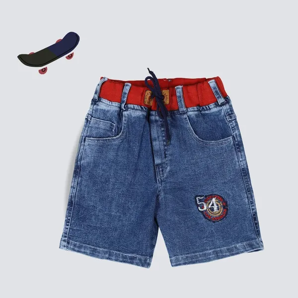 Blue_Short_For_Boys_Casual_Solid_Denim-Pack_Of_1