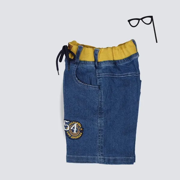 Blue_Short_For_Boys_Casual_Solid_Denim-Pack_Of_1