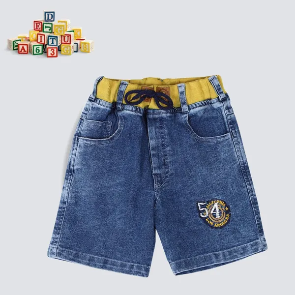 Blue_Short_For_Boys_Casual_Solid_Denim-Pack_Of_1