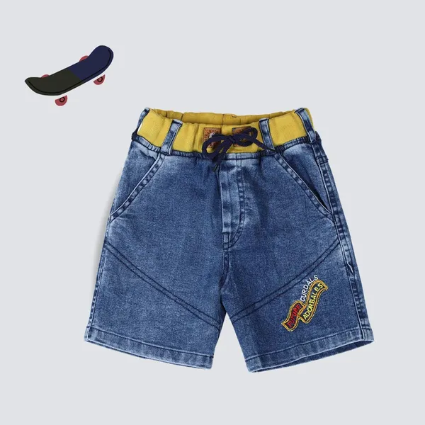 Blue_Short_For_Boys_Casual_Solid_Denim-Pack_Of_1